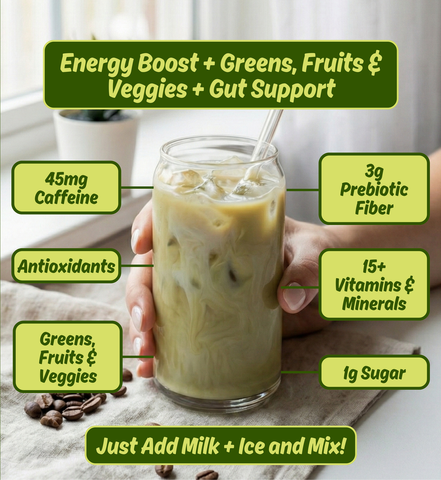 Supergreens Latte